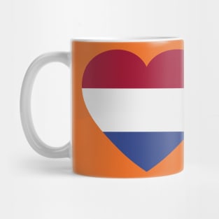 I Love the Netherlands // Heart-Shaped Dutch Flag Mug